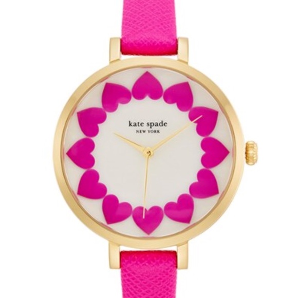 kate spade Accessories - Super cute, hot pink heart, Kate Spade watch